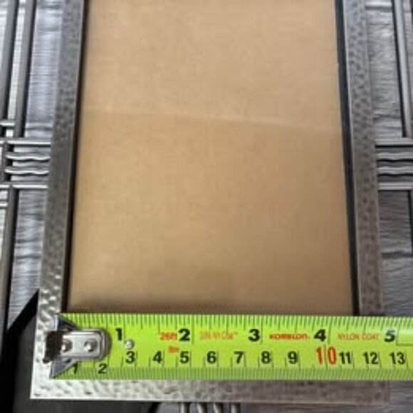 Vintage Wilton Industries Metal Pewter Art Deco Geometric Style Photo Frame - Picture 6 of 11